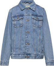 Pockets Denim Jacket Outerwear Jackets & Coats Denim & Corduroy Blue Mango