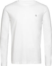 T-Shirts Long Sleeve Tops T-shirts Long-sleeved White Marc O'Polo