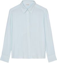 Shirts/Blouses Long Sleeve Tops Blouses Long-sleeved Blue Marc O'Polo