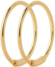 Basic Hoop Designers Jewellery Earrings Hoops Gold Maria Black