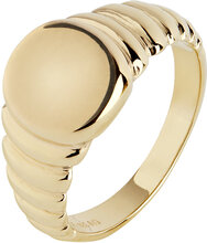 Wave Ring Ring Smycken Gold Maria Black