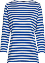 Ilma Shirt Designers T-shirts & Tops Long-sleeved Blue Marimekko