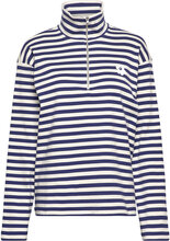 Sigga Tasaraita Unikko Shirt T-shirts & Tops Long-sleeved Marineblå Marimekko*Betinget Tilbud