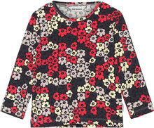 Ouli Pikkuinen Unikko Ii Tops T-shirts Long-sleeved T-Skjorte Multi/patterned Marimekko