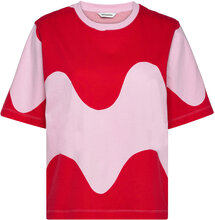 Lista Lokki Tops T-shirts & Tops Short-sleeved Pink Marimekko