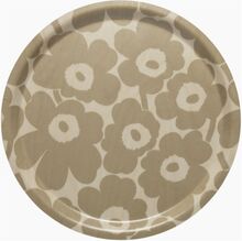 Mini Unikko Tray Home Tableware Dining & Table Accessories Trays Brown Marimekko Home