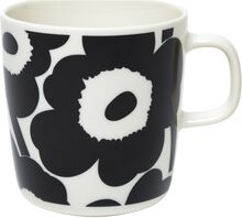 Unikko Mug Home Tableware Cups & Mugs Tea Cups Svart Marimekko Home*Betinget Tilbud