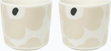 Unikko Coffee Cup 2Dl Without Holders 2Pieces Home Tableware Cups & Mugs Coffee Cups Beige Marimekko Home*Betinget Tilbud