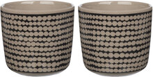 Siirtola. Cup 2Dl W/Out H 2Pcs Home Tableware Cups & Mugs Coffee Cups Brown Marimekko Home