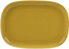 Oiva Serving Plate 23X32Cm Home Tableware Serving Dishes Serving Platters Yellow Marimekko Home