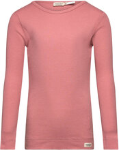 Plain Tee Ls T-shirts Long-sleeved T-shirts Rosa MarMar Cph*Betinget Tilbud