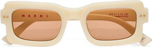Lake Vostok Panna Firkantede Solbriller Cream Marni Sunglasses