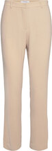 Christie Stretch Crepe Trousers Bottoms Trousers Suitpants Beige Marville Road
