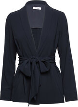 Elena Wrap Blazer Blazers Belted Blazers Black Marville Road