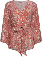 Nicole Crepe Blouse Tops Blouses Long-sleeved Multi/patterned Marville Road