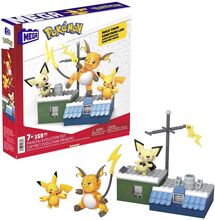 Pokémon Pikachu Evolution Set Toys Building Sets & Blocks Building Sets Multi/patterned MEGA Pokémon