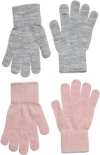 Glitter Gloves - 2-Pack Accessories Gloves & Mittens Gloves Multi/mønstret Melton*Betinget Tilbud
