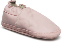 Leather Shoe - Loafer Slippers Hjemmesko Pink Melton