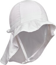 Poplin Hat - Neck Shade Solhatt Hvit Melton*Betinget Tilbud