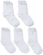 Cotton Socks - 5-Pack Sokker Strømper White Melton