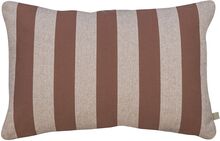 Stripes Cushion Home Textiles Cushions & Blankets Cushions Brown Mette Ditmer