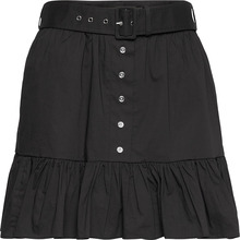 Belt Dust Rfle Mini Skirt Kort Kjol Black Michael Kors