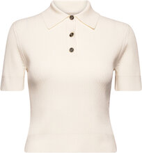 Eco Polo Button Top T-shirts & Tops Polos Creme Michael Kors*Betinget Tilbud
