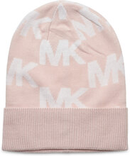 Over D Chess Mk Cuff Hat Accessories Headwear Beanies Pink Michael Kors Accessories