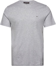 Sleek Mk Crew Tops T-shirts Short-sleeved Grey Michael Kors