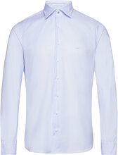 2Ply Stretch Twill Slim Fit Shirt Tops Shirts Business Blue Michael Kors