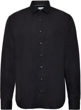 Poplin Stretch Slim Shirt Tops Shirts Business Black Michael Kors