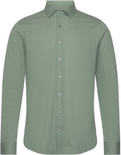 Solid Pique Slim Shirt Tops Shirts Casual Green Michael Kors