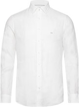 Linen Slim Fit Shirt Tops Shirts Linen Shirts White Michael Kors