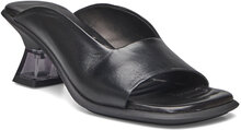 Janaina Black Mule Sandals Designers Heels Heeled Sandals Black MIISTA
