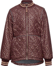 Duvet Jacket Glitter W Fleece Outerwear Jackets & Coats Quilted Jackets Multi/patterned Mikk-line