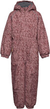 Polyester Junior Suit - Aop Floral Outerwear Coveralls Snow-ski Coveralls & Sets Purple Mikk-line