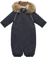 Twill Nylon Baby Suit Outerwear Coveralls Snow-ski Coveralls & Sets Navy Mikk-line