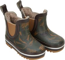 Short Winter Wellies - Aop Shoes Rubberboots Low Rubberboots Lined Rubberboots Multi/mønstret Mikk-line*Betinget Tilbud