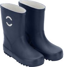 Wellies - Solid Shoes Rubberboots High Rubberboots Unlined Rubberboots Marineblå Mikk-line*Betinget Tilbud