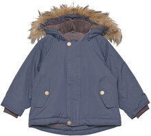 Wally Fake Fur Jacket, M Outerwear Snow/ski Clothing Snow/ski Jacket Blå Mini A Ture*Betinget Tilbud