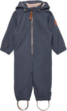 Arno Softshell Suit Outerwear Coveralls Softshell Coveralls Blå Mini A Ture*Betinget Tilbud