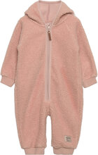 Adel Teddyfleece Jumpsuit. Grs Outerwear Fleece Outerwear Fleece Coveralls Pink Mini A Ture
