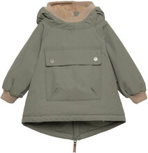 Baby Wen Fleece Lined Winter Anorak. Grs Outerwear Jackets & Coats Anoraks Green Mini A Ture