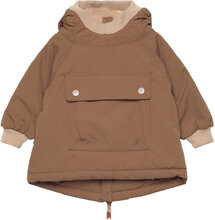 Baby Wen Fleece Lined Winter Anorak. Grs Outerwear Jackets & Coats Anoraks Brun Mini A Ture*Betinget Tilbud