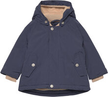 Wally Fleece Lined Winter Jacket. Grs Outerwear Jackets & Coats Winter Jackets Marineblå Mini A Ture*Betinget Tilbud
