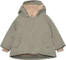 Wally Fleece Lined Winter Jacket. Grs Outerwear Jackets & Coats Winter Jackets Green Mini A Ture