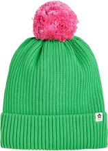 Pompom Knitted Hat Accessories Headwear Hats Winter Hats Green Mini Rodini