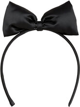 Bow Satin Headband Accessories Hair Accessories Hair Band Black Mini Rodini