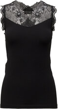 Vanessa Top Tops T-shirts & Tops Sleeveless Black Minus