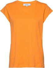 Leti T-Shirt T-shirts & Tops Short-sleeved Oransje Minus*Betinget Tilbud
